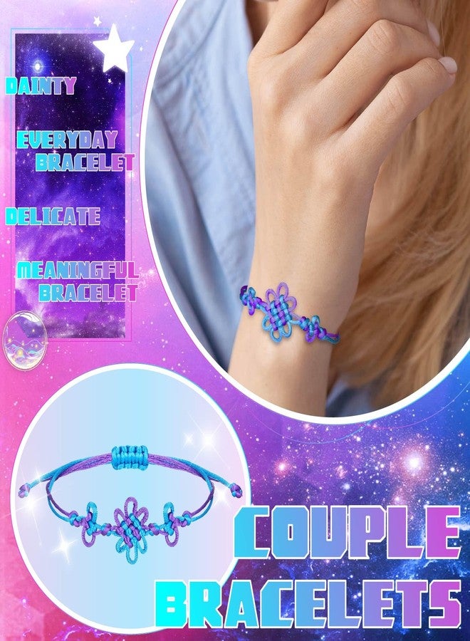 Rasonus Kpop Adjustable Braided Rope for Women Handmade Friendship String Bracelets Set, Demon Matching Couple Bracelets Gifts for Birthday Christmas Anniversary Valentines Day, Korean Knot Bracelet - Image 2